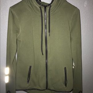 Olive Green PINK Sweater